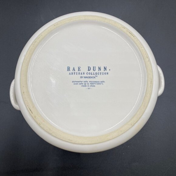 Rae Dunn Artisan Collection by Magenta Large Soup Bowl w/Handles - Picture 8 of 9